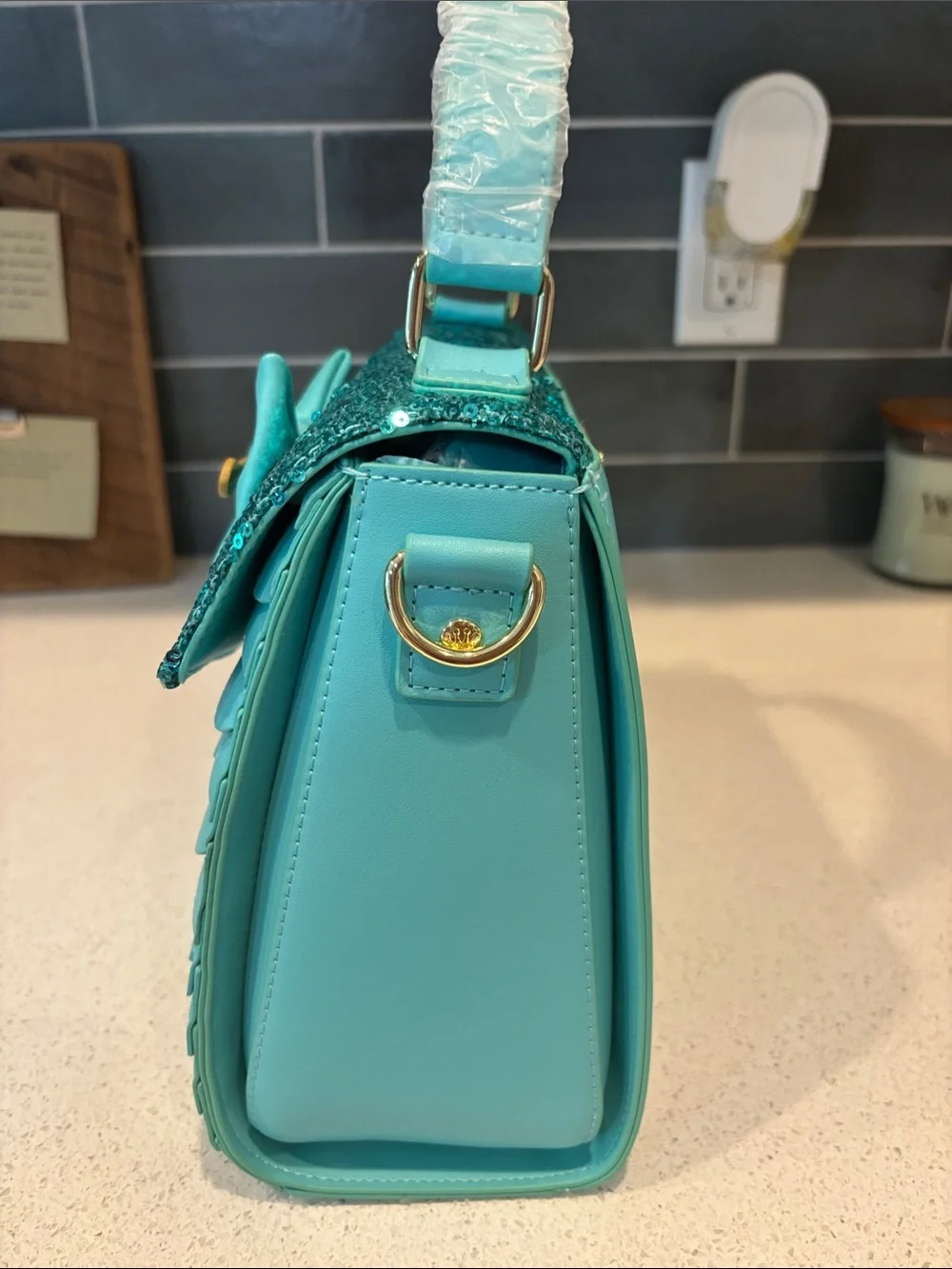 Disney Little Mermaid Sequin Crossbody Loungefly Bag NWT